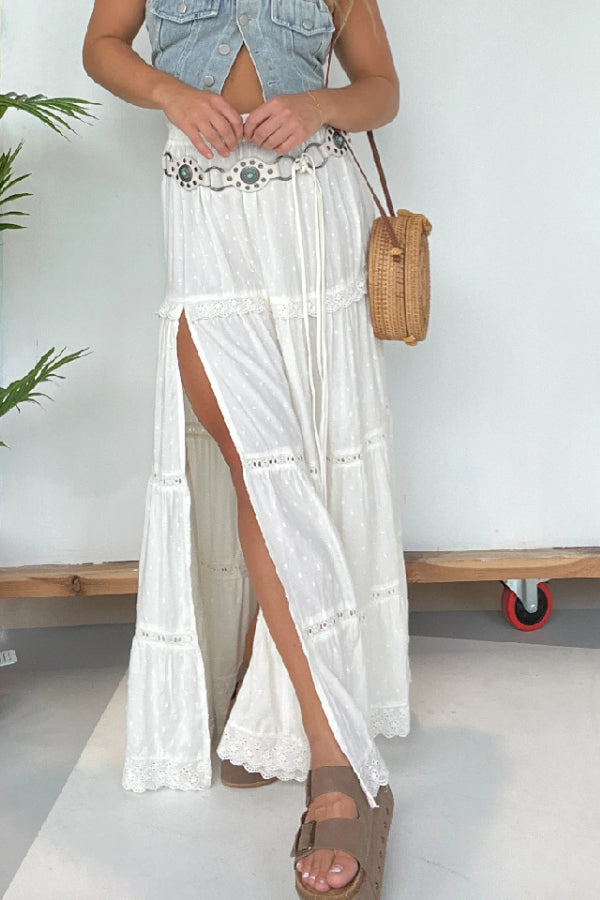 Long Ruffled Skirt