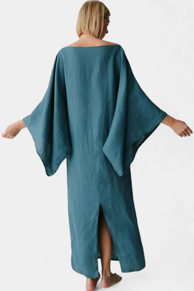 Linen and Cotton Kimono Dress