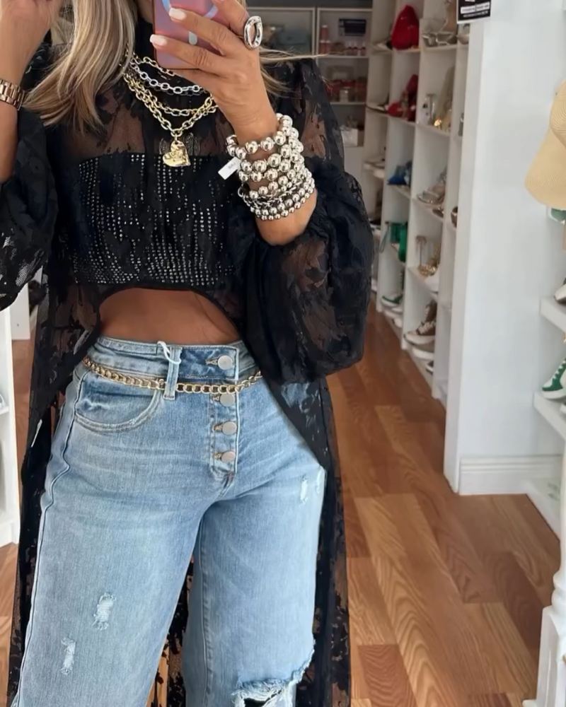 BIANCA™ - LONG LACE BLOUSE