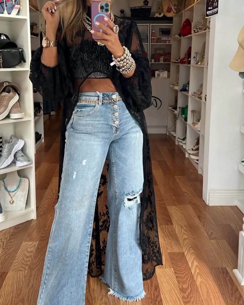 BIANCA™ - LONG LACE BLOUSE