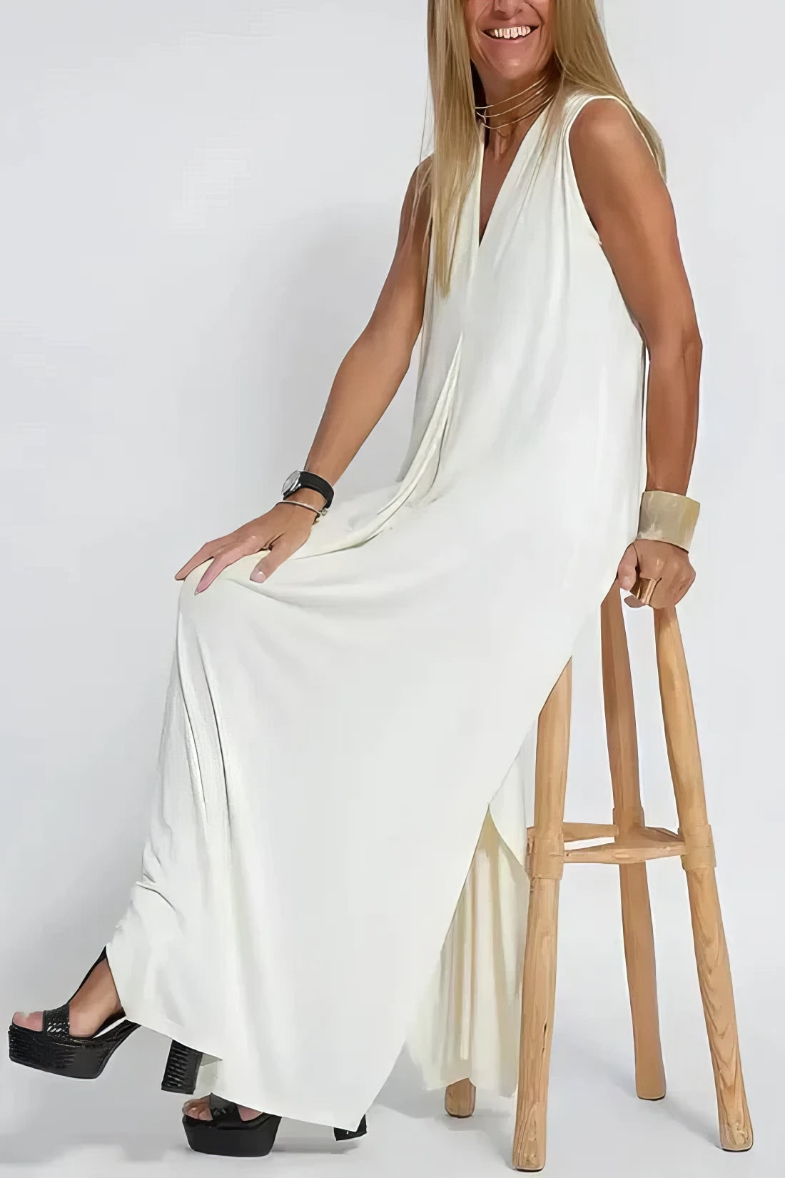 ELEGANT LONG DRESS + MATCHING CARDIGAN GIFT