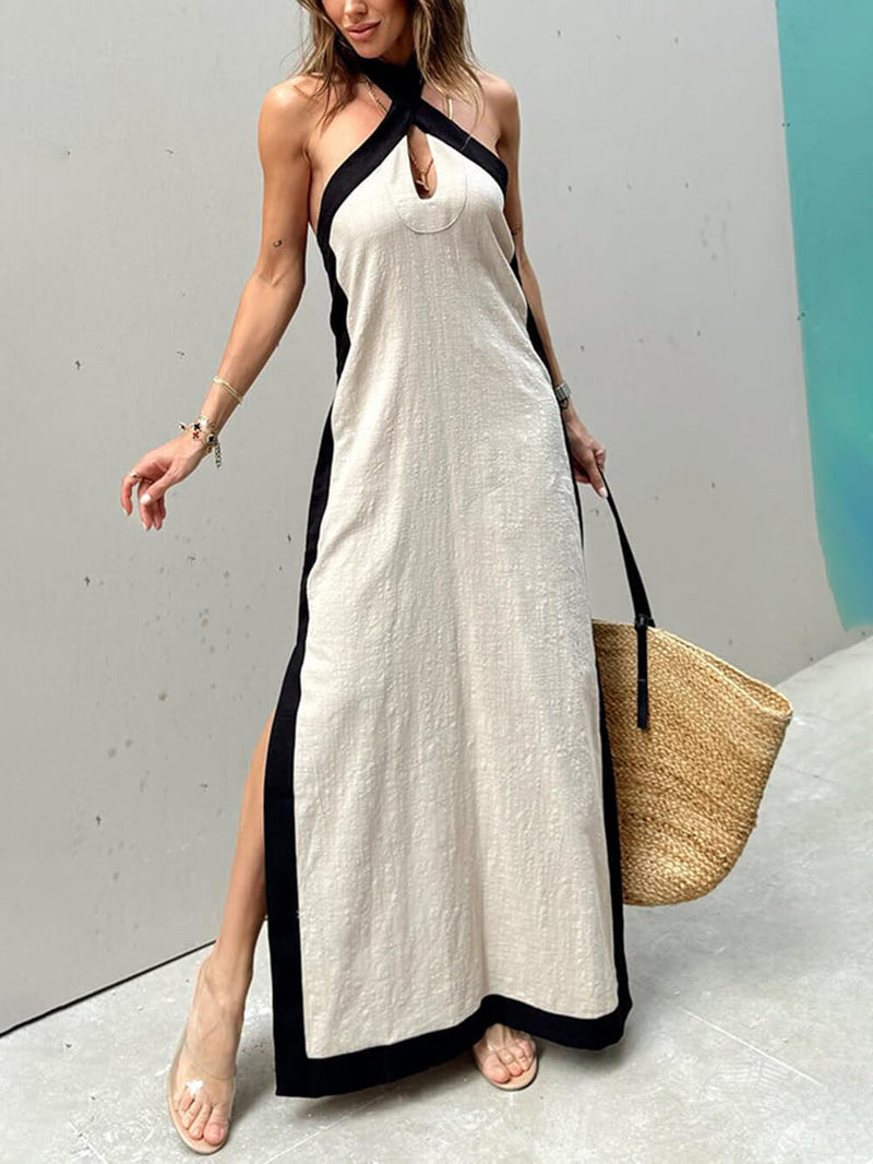 Mar – Long Dress with Halter Neckline
