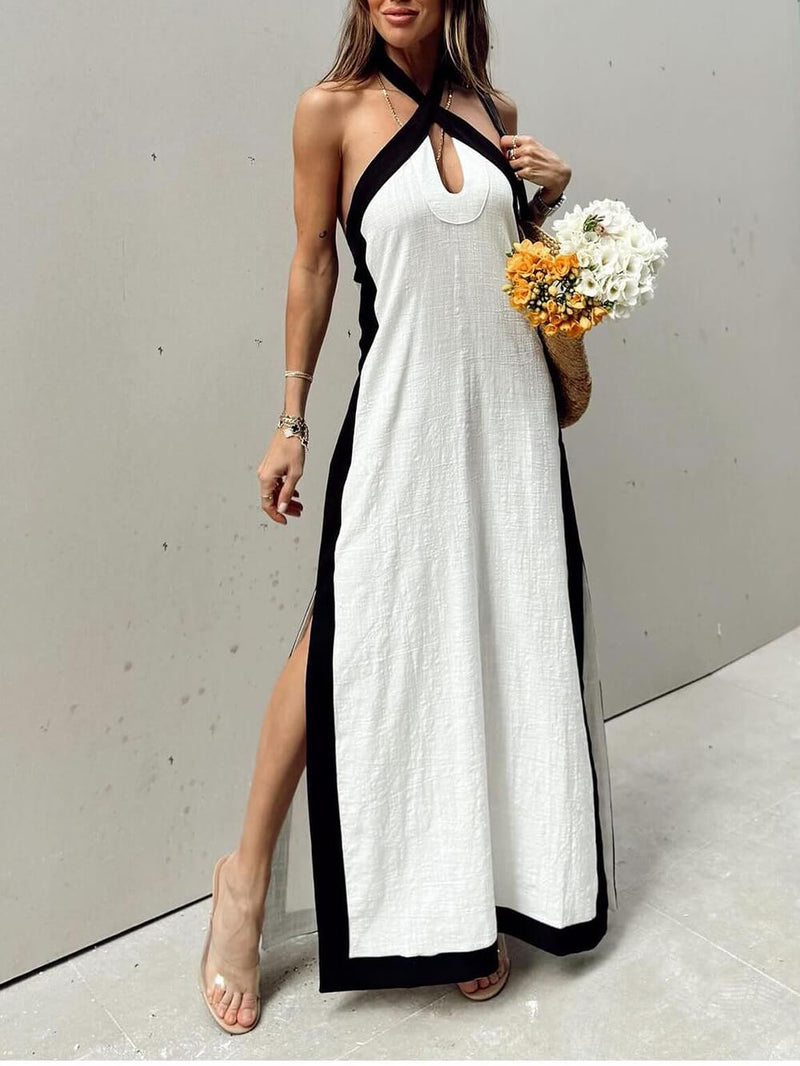 Mar – Long Dress with Halter Neckline