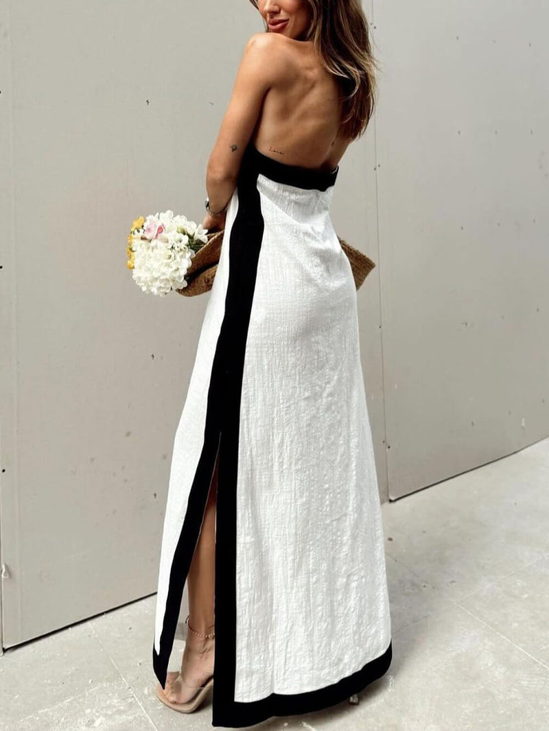 Mar – Long Dress with Halter Neckline