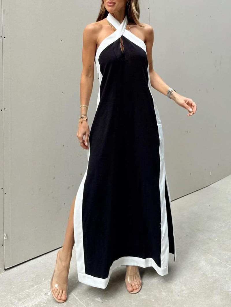 Mar – Long Dress with Halter Neckline
