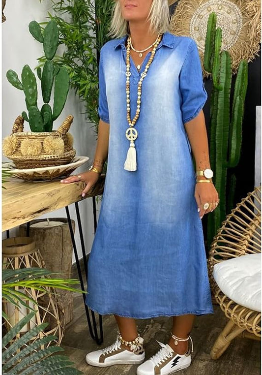 Long Denim Dress