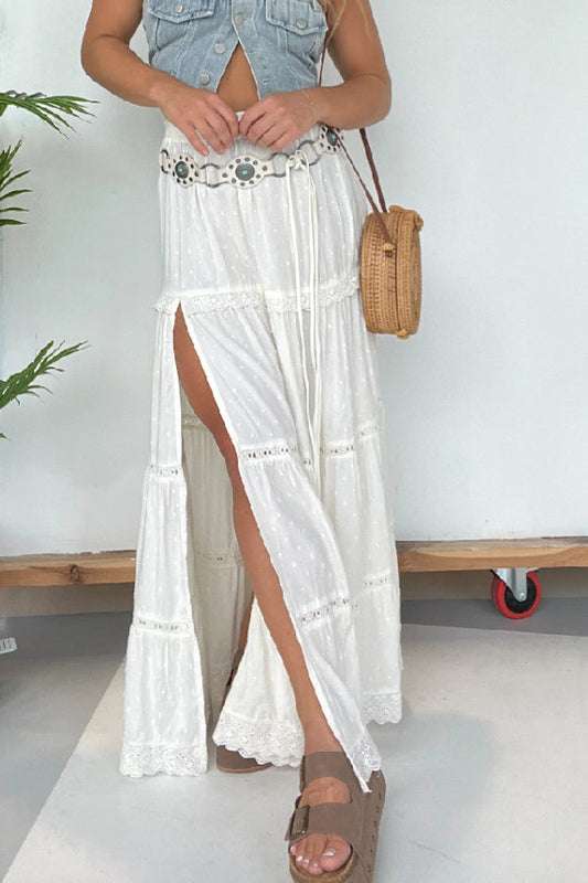 Long Ruffled Skirt