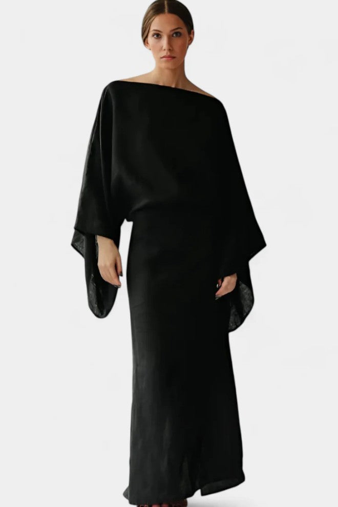 Linen and Cotton Kimono Dress