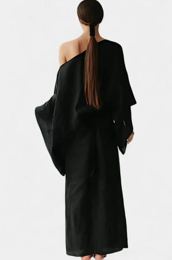 Linen and Cotton Kimono Dress