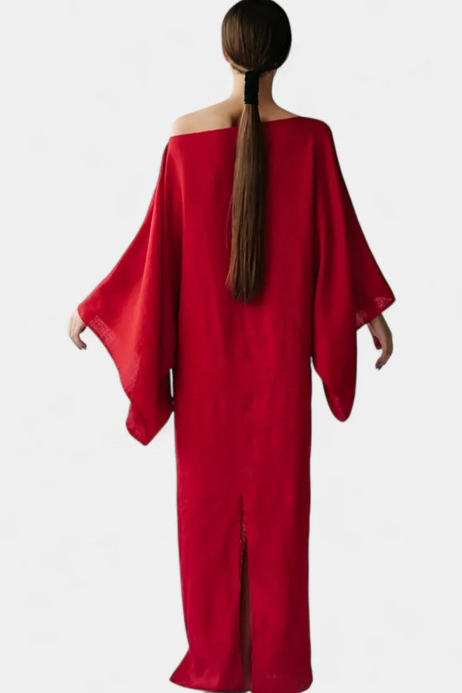 Linen and Cotton Kimono Dress