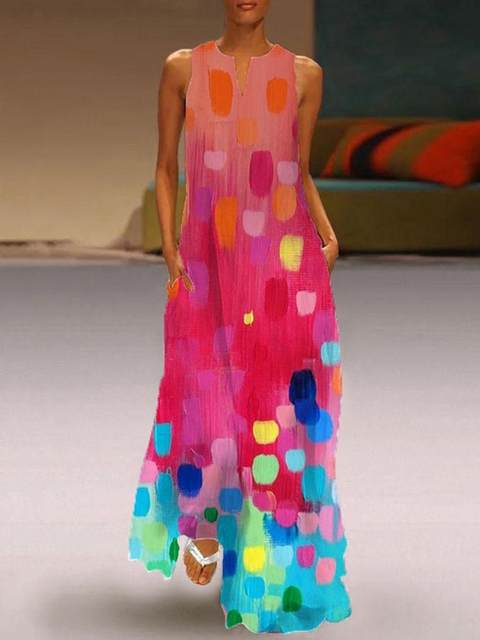 Colorful Printed Dress