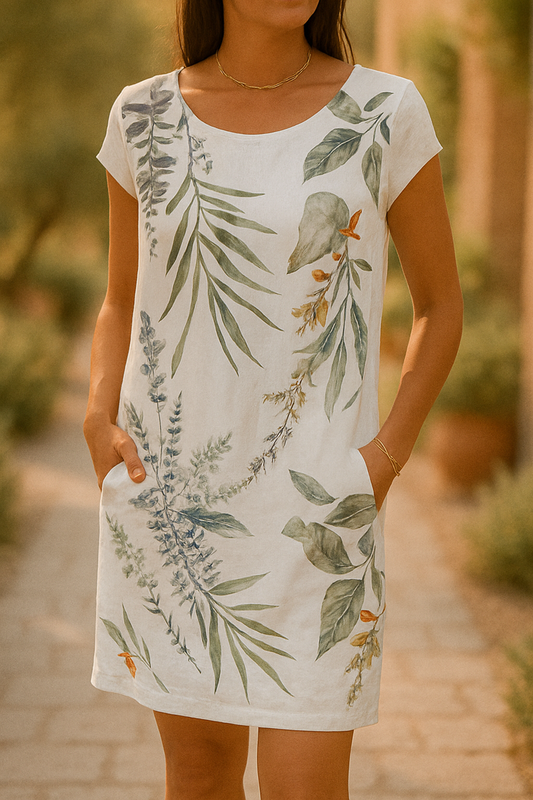 Elegant White Floral Dress