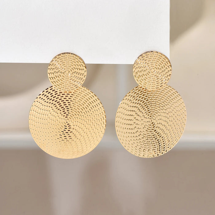 Round Metal Earrings