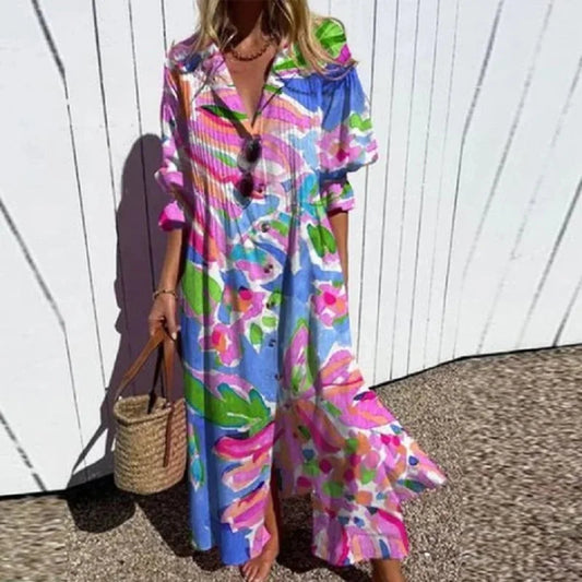 Chic Pink Bohemian Dress