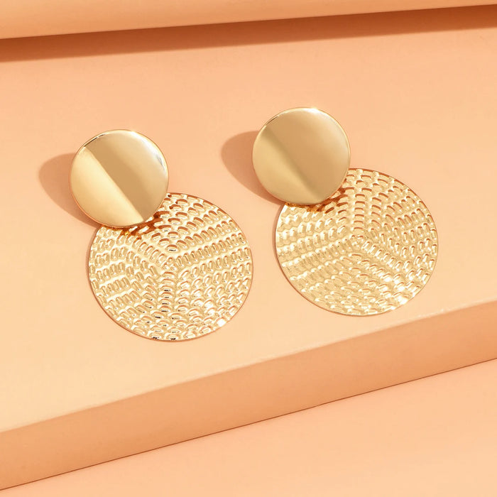 Round Metal Earrings