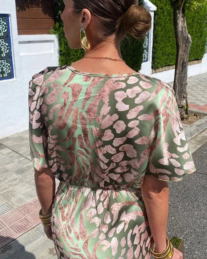 Gloria | Elegant Printed Dress