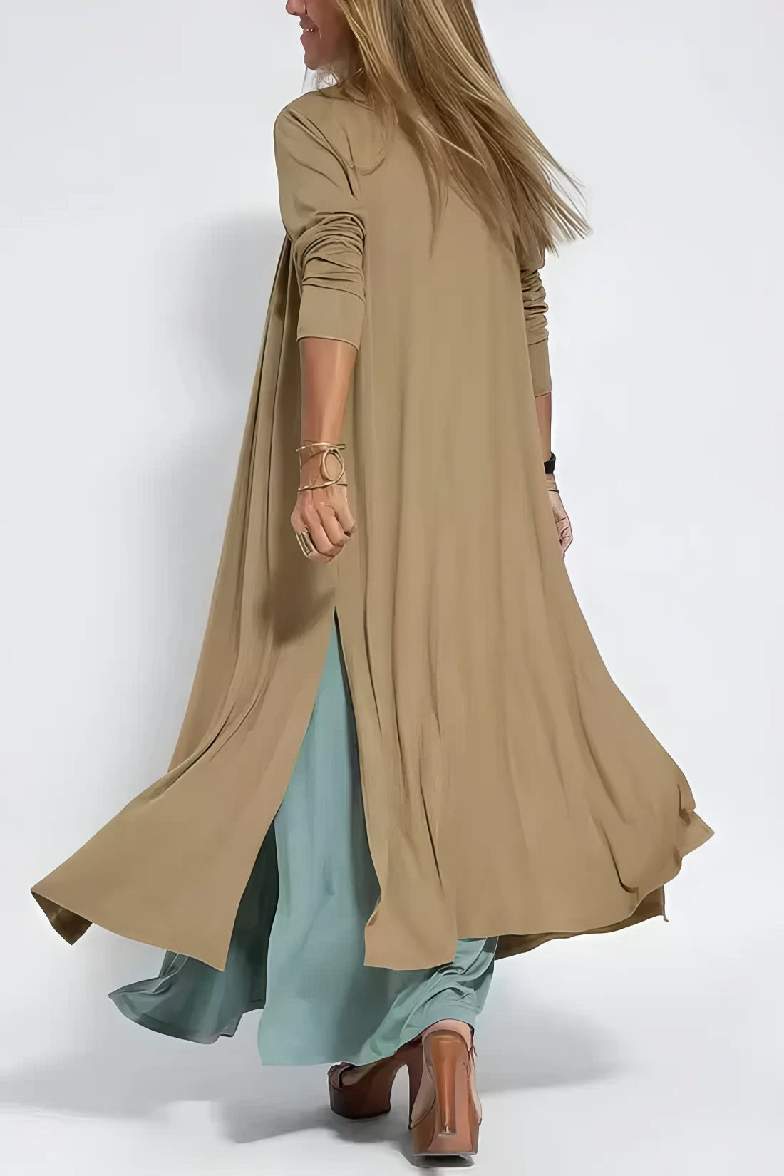 ELEGANT LONG DRESS + MATCHING CARDIGAN GIFT